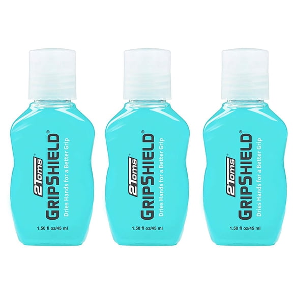 2Toms GripShield, Rehausseur de Poignée Qui Garde les Mains Sèches, 1.50 Once, Lot de 3 Bouteilles