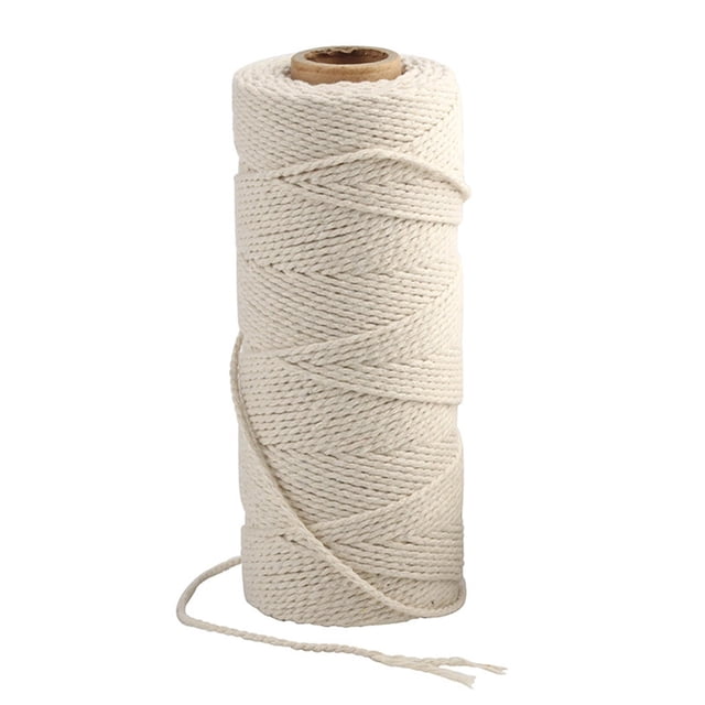Gkeoshab Needle and Thread Kit Cotton String 200m 2mm For Cooking Crafts Kitchen Meat Turkey Sausage Roasting Gift Wrapping Gardening Crocheting Knitting Home & Garden