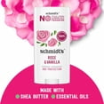 thumbnail image 2 of (Pack Of 6) Schmidts Deodorant Rose & Vanilla 2.65 Oz, 2 of 3
