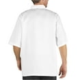 thumbnail image 2 of 2-PACK Chef Code Basic Short Sleeve Chef Coat with Pearl Buttons, Chef Jacket, White, 2XL, 2 of 2