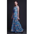 thumbnail image 5 of Bimba Robe Longue Sans Manches pour Femmes à Imprimé Floral Style Chic Maxi-Robe-Xx-Grand, 5 of 5