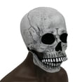 thumbnail image 5 of White Skull, Máscara de Craneo de Calavera Calaca, Máscaras de Calaveras de la Muerte Ideal para Halloween y Día de Muertos, 5 of 5