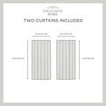 thumbnail image 6 of Exclusive Home Demi Light Filtering Hidden Tab Top Curtain Panel Pair, 54"x63", Grey, Set of 2, 6 of 7