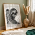 thumbnail image 6 of Sloth close-up photography - Photography Animal Wildlife Black and White Nature Portrait Minimalist Humor Unframed Wall Art Print 12 x 18 inches, 6 of 60