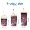 thumbnail image 2 of Set of 3 Packs Reusable Hot And Iced Coffee Cup Sleeve Neoprene Tumbler Sleeve American Flag Blue Red White(16,24,32oz), 2 of 8