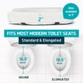 thumbnail image 3 of Elevador de asiento de inodoro Lunderg Adds de 5 cm, ajuste universal, blanco, 3 of 9