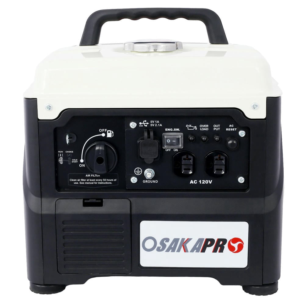 Topcobe 1200W Ultra-quiet Gas Engine, Portable Inverter Generator, Ultra Lightweight for Backup Home Use & Camping