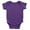 Purple, variant on Tulo & Garn Baby Bodysuit Soft 100% Cotton Snapsuit Royal Blue, 24m