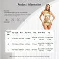 thumbnail image 7 of Miutii Womens 2PCs Metallic Rave Party Club Pole Dance Outfits Crop Tank Top with High Waist Booty Shorts Gold S, 7 of 7