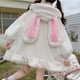 thumbnail image 4 of Sudaderas con capucha de Orejas de conejo Kawaii para mujer, Sudadera con capucha Lolita, sudaderas con cremallera, sudaderas casuales, Harajuku Sudadera con capucha de manga larga, Invierno, 4 of 5