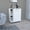 White, variant on Depot E-Shop Bar Cart Sleek Mobile Cocktail Station with Built-in Bottle Storage