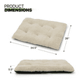 thumbnail image 3 of Magshion 34.5" Rectangle Cotton Pet Bed Washable for Medium Large Dogs, Anti-Slip PVC Dotted Bottom, Beige, 3 of 10