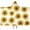 White Yellow Sunflower, variant on Blue Sunflower Pattern Hooded Bath Towel,50"x30" for Ages 3 To 12 Kids, Quick Dry Lightweight Soft Microfiber Hood Beach Towel Cover Up for Kids