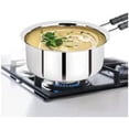 thumbnail image 2 of Heavy Gauge Stainless Steel Milk Pan/Sauce Pan/Tea Pan/Deep Cooking Pot, Induction And Gas Burner/Stove Compatible Cookware/Kitchenware(Approx. 32.2 x 15.8 x 8.8 Cm, 1 Litre), Pack of 1, 2 of 2