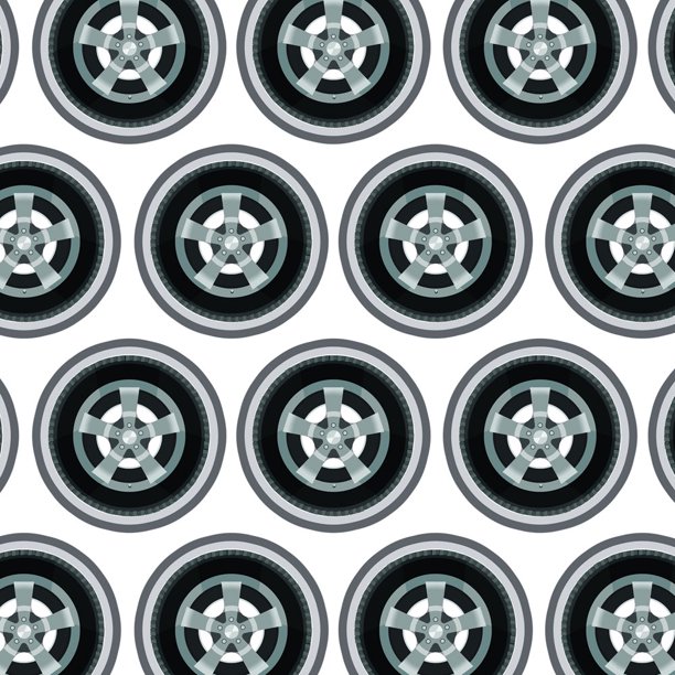 Tire Premium Gift Wrap Wrapping Paper Roll