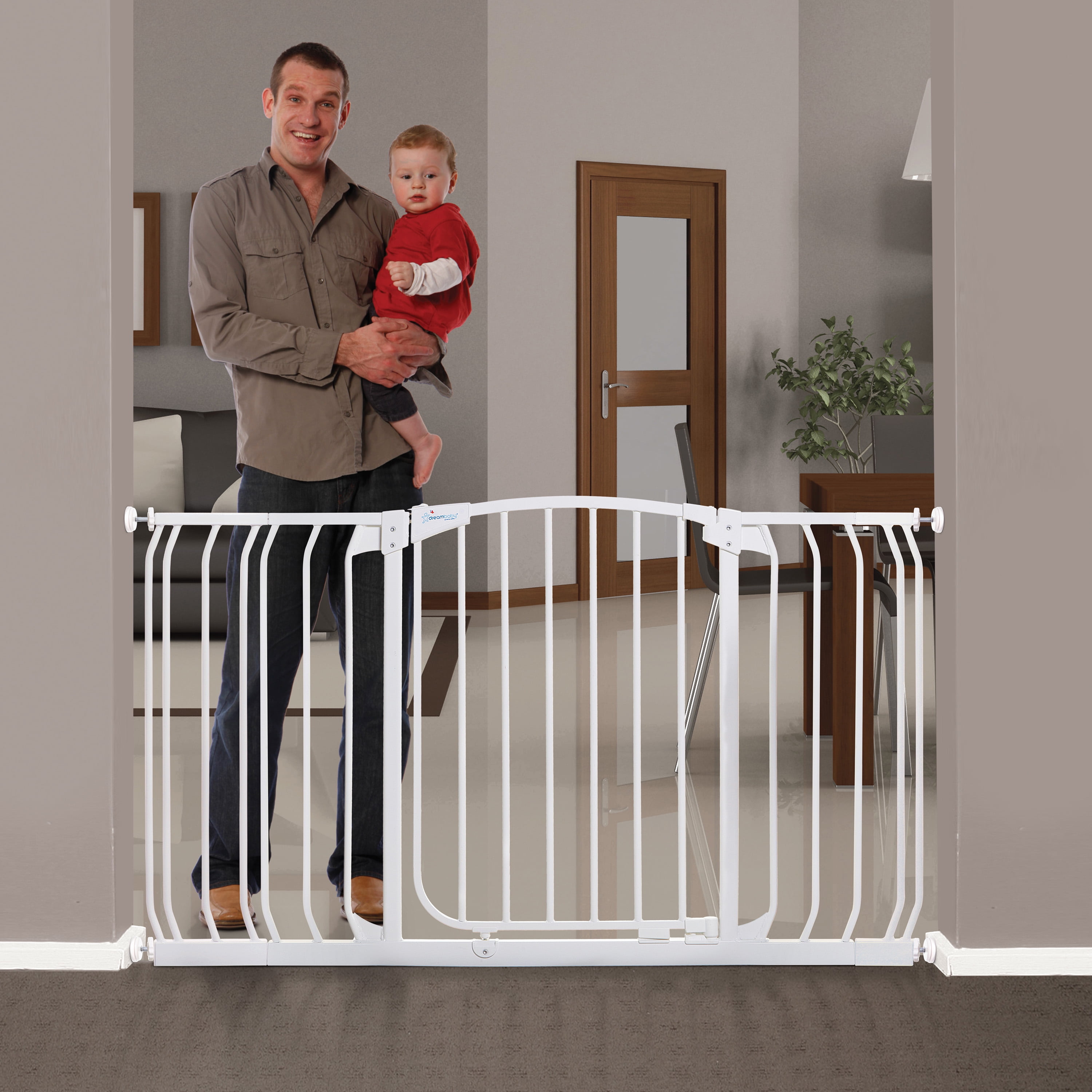 Regalo 76 InchFlexiExtra Wide Baby Gate New! 3-Panel,1175DS 