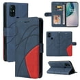 thumbnail image 1 of Case for OnePlus Nord N10 5G Leather Wallet Book Flip Folio Stand View Cover - Blue, 1 of 5