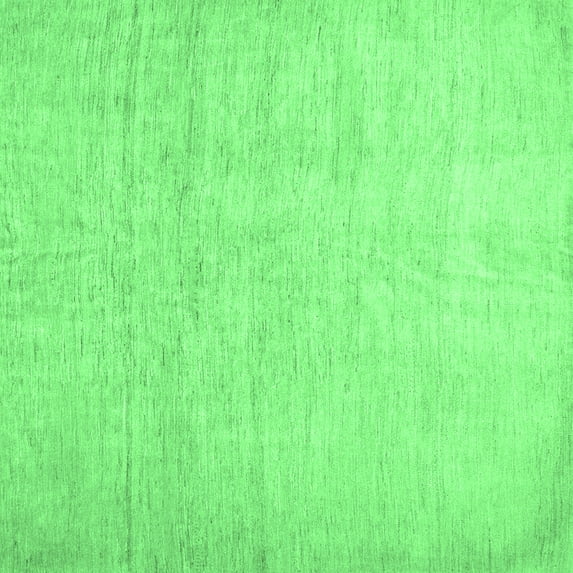 Ahgly Company Indoor Square Solid Emerald Green Modern Area Rugs, 5' Square