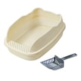 thumbnail image 4 of Runquan Large Cat Litter Box Cats Sand Basin Privacy Kitty Litter Pan Pets Accessories white, 4 of 8