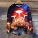 thumbnail image 1 of Xuyuer Women's Long Sleeve Hoodless Printed Casual Warm Sweatshirt, Cozy Pullover for Spring Comfort, Everyday Lounging and Seasonal Graphic Style, 1 of 5