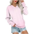 thumbnail image 2 of Generic Womens Long Sleeve Shirts V Neck Pullover Fall Trendy Casual T Shirt Long Sleeve Comfort Gradient Printed Blouses, 2 of 5