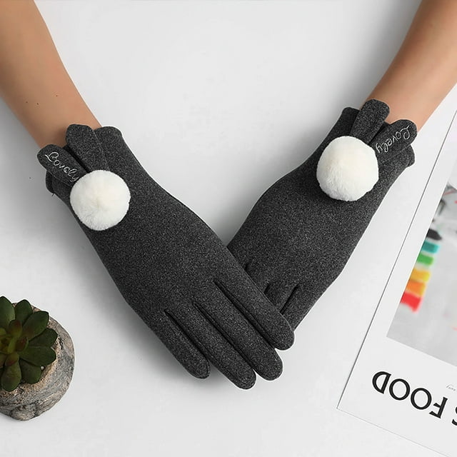 Xihbxyly Guantes de Invierno para Pantalla Táctil, Cálidos y Resistentes Al Viento, Forro de Terciopelo Suave, Perfectos para Correr y Andar En Bicicleta, Actividades Al Aire Libre, Regalos de Navida