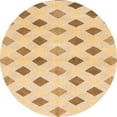 thumbnail image 1 of Ahgly Company Indoor Round Abstract Orange Solid Area Rugs, 8' Round, 1 of 6
