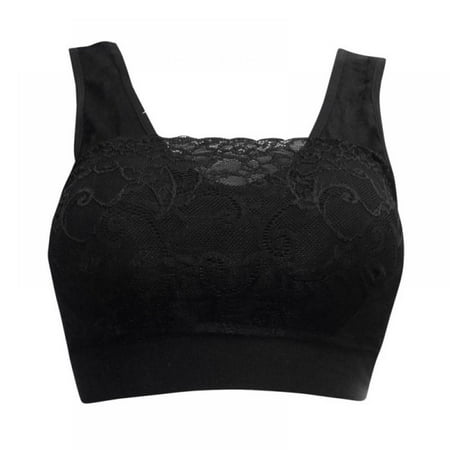 

Women s Lace Anti Emptied Yoga Bra Seamless Underwear Ladies Running Fitness Sports Wire Free Bra