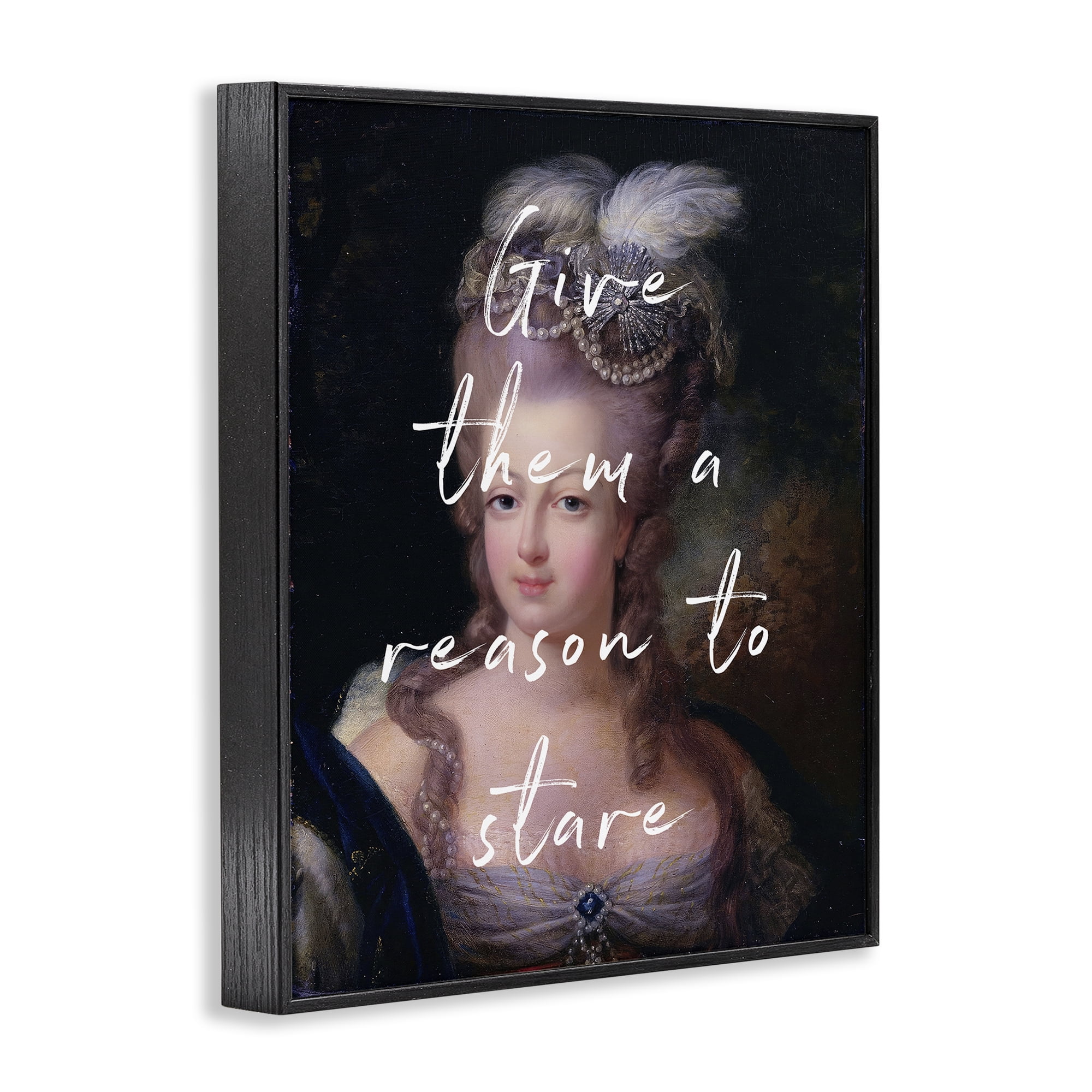 Stupell Industries Give Them A Reason To Stare Black Framed Giclee Art, design by Tina LeCour