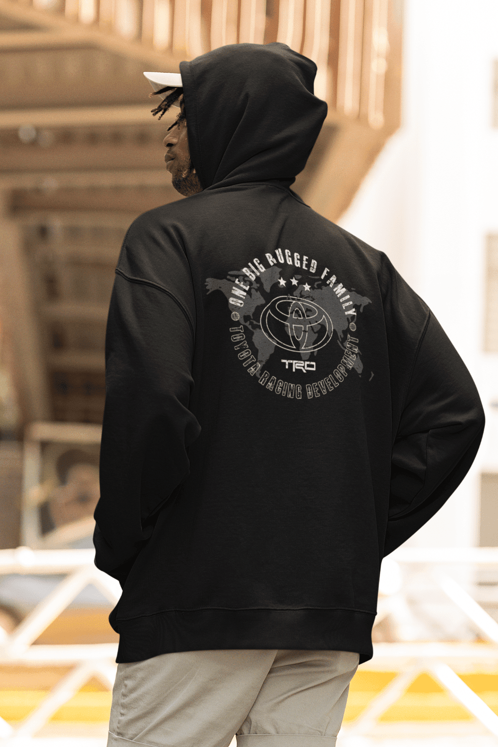 Toyota Zip-Up Hoodie-One Big Rugged Family