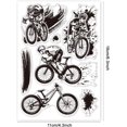 thumbnail image 6 of 1sheet Cycling Clear Stamps for Cards Making Mountain Bike Clear Stamp Seals Transparent Stamps for Scrapbooking Photo Album Journal Home tion Leakage board and template, 6 of 8