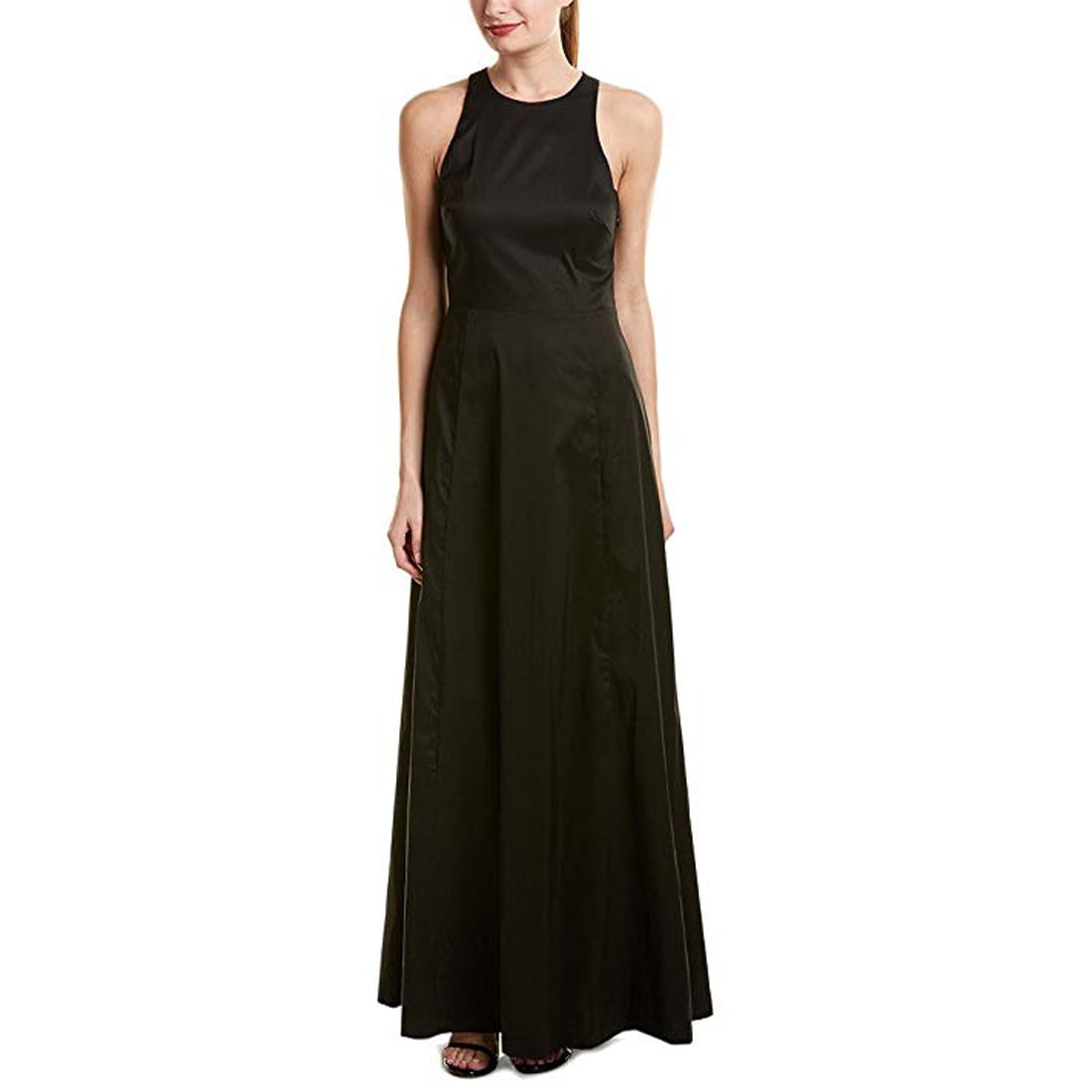Vera Wang Womens Cut-Out Sleeveless Evening Dress Black 14 
