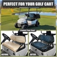 thumbnail image 4 of HUAICONG Floral Design Breathable Golf Cart Seat Cover Set, Elastic Washable Universal Golf Cart Seat Covers 2 Pack for Club Car EZGO, 4 of 7