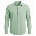 thumbnail image 5 of Business Casual Work Shirts for Men Lightweight Breathable Long Sleeve Textured Button Down Collared Dress Shirt, 5 of 5