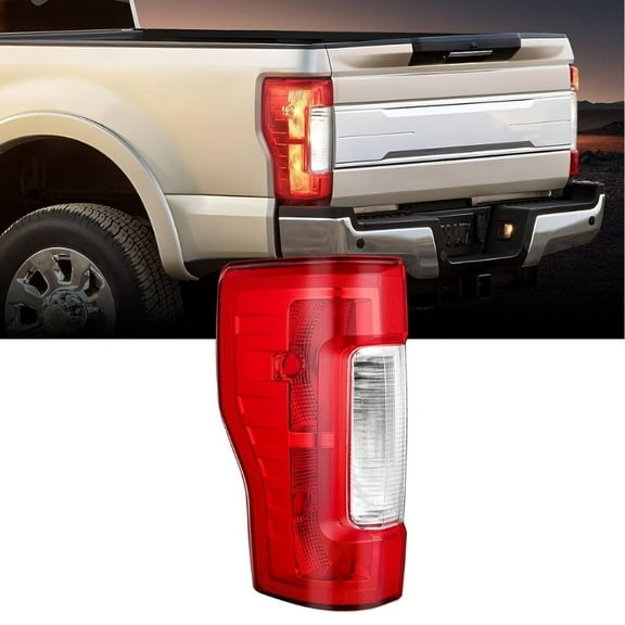 Nilight Taillight Assembly Compatible with 2017 2018 2019 Ford F250 F350 Super Duty Rear Lamp Replacement OE Style Driver Side Red Lens