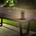 thumbnail image 6 of Oggfader Solar Lights Outdoor Waterproof 2 In 1 Bird Feeder With Solar Street Lamp Garden Birdhouse Metal Tray, 6 of 7