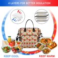 thumbnail image 4 of Pioneer Flower Floral Print Pattern Womens Lunch Box for Work,Insulated Large Lunch Bag,Leakproof Adult Lunch Bag for Work,Beach,Travel,Picnic,Camping, 4 of 6