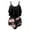 54Black, variant on Feimerou Women Tankini Swimsuits Flowy Ruffle High Waisted Tummy Control Bathing Suits Two Piece Modest Swimwear Tank Tops with Bottom