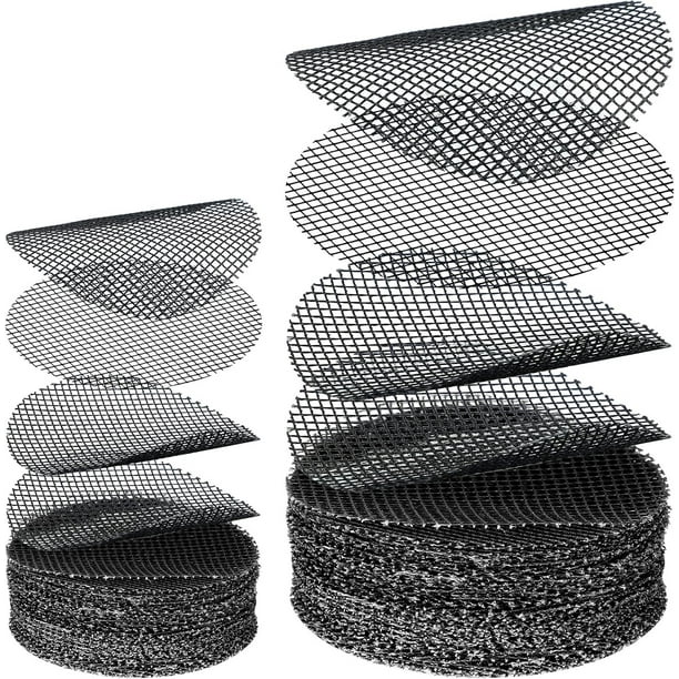 200 Piezas de Malla Redonda para Macetas Almohadilla de Jardinería Almohadilla de Malla para Agujeros para Macetas Malla para Bonsai Macetas Malla de Drenaje Pantallas para Agujeros de Drena