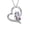 Silver, variant on Grandest Birch Women Necklace Heart Shape Dress Up Jewelry Owl Sculpture Bright Luster Necklace Gifts Alloy Silver