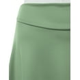 thumbnail image 3 of Doublju Women's Elastic High Waist Band Flared Midi Skirt (Plus Size Available), 3 of 4