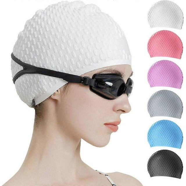 Silicone swimming cap, comfortable shower cap, suitable for curly hair short medium long hair, male and female swimming cap, shower cap to keep the ha