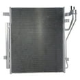 thumbnail image 2 of For Hyundai Sonata 2020 2021 2022 A/C Condenser | 17.33 In. Height | w/ 5mm Receiver/Dryer | Parallel Flow Condenser | Block Fitting | 1.6L Turbo | Replacement For HY3030186 | 97606-L0000, 2 of 4
