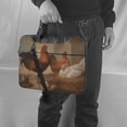 thumbnail image 5 of Lsque Oil Painting Chicken And Duck Pattern Laptop Bag – Portable & Slim Single-Shoulder Computer Case with Adjustable Strap, Protective, Lightweight for 13”/14”/15.6” Laptops, 5 of 8