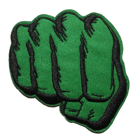 The Hulk Fist 3" Tall Embroidered Iron On Patch