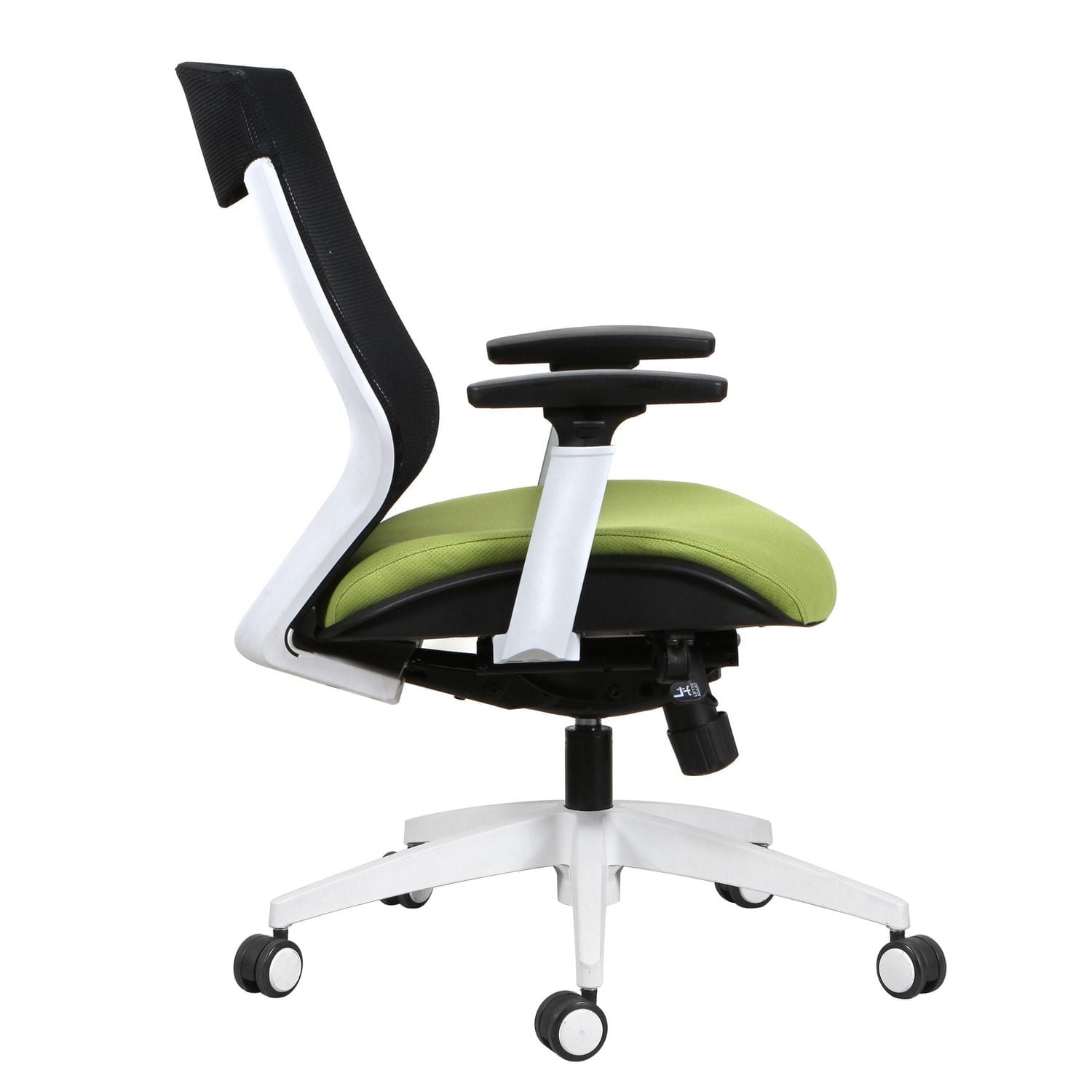 Chaise de bureau à dossier moyen en maille TygerClaw et siège en tissu