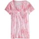thumbnail image 1 of Aeropostale playera gráfica con bolsillo nublado para mujer, rosa, grande, 1 of 1