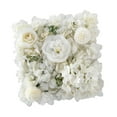 thumbnail image 2 of Panel de pared de flores, fondo artesanal, telón de fondo de arte, 13,78 x 13,78 pulgadas, floral de seda Blanco, 2 of 9
