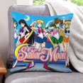 thumbnail image 1 of Sailor Moon Fundas de almohada de terciopelo con tema, regalos de funda de almohada, decoración para el hogar, cojín de lanzar, regalo de cumpleaños para fans y parejas. 40cm x 40cm., 1 of 6