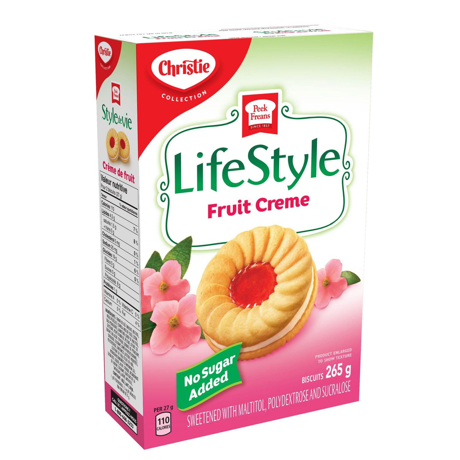 Sélection de biscuits Style de vie crème de fruit de Peek Freans